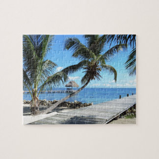 Palm and Pier in Belise Jigsaw Puzzle