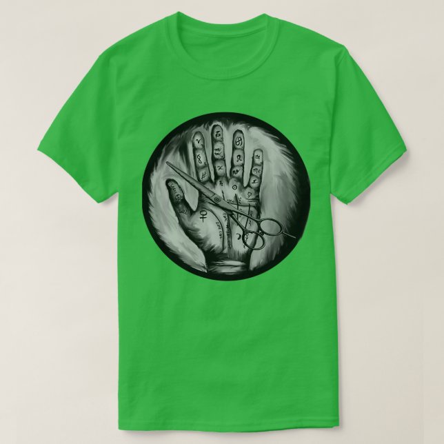 Palm and Shear T-Shirt (Design Front)