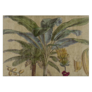 Palm Antique Tropical Fruit Botanical Art Cutting Board