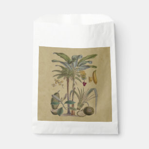 Palm Antique Tropical Fruit Botanical Art Favour Bag