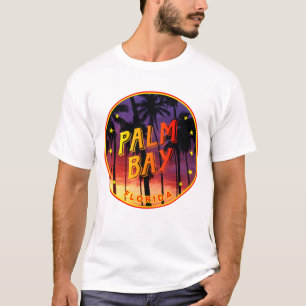 Palm Bay, Florida Sunset with palm trees T-Shirt