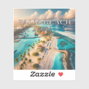 Palm Beach Aruba 3 Inch Vinyl Sticker