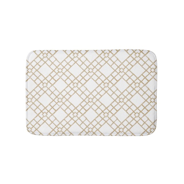 Palm Beach Bamboo Lattice Bath Mat (Front)