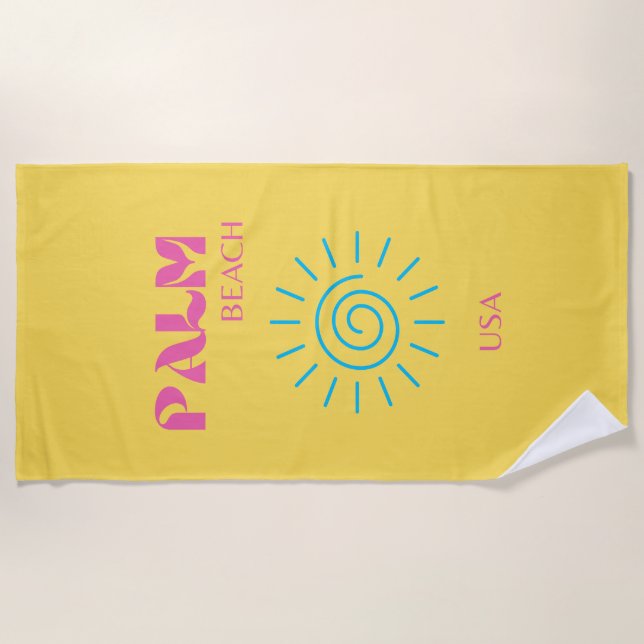 PALM BEACH BEACH TOWEL (Front)