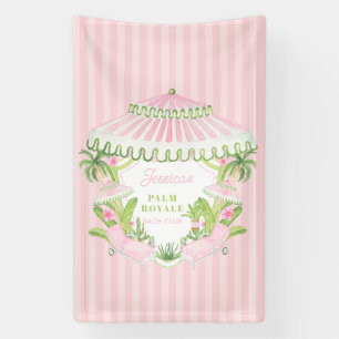 Palm Beach Cabana Bach Club Bachelorette Banner