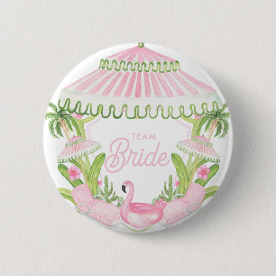 Palm Beach Cabana Bach Club   Team Bride 6 Cm Round Badge