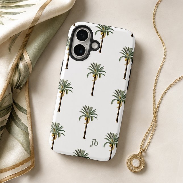 Palm Beach Chic Resort Stylish Monogram Case-Mate iPhone Case (Creator Uploaded)