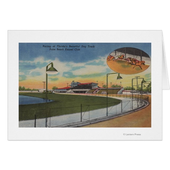 Palm Beach, FL - Kennel Club, Dog Racing Track (Front Horizontal)