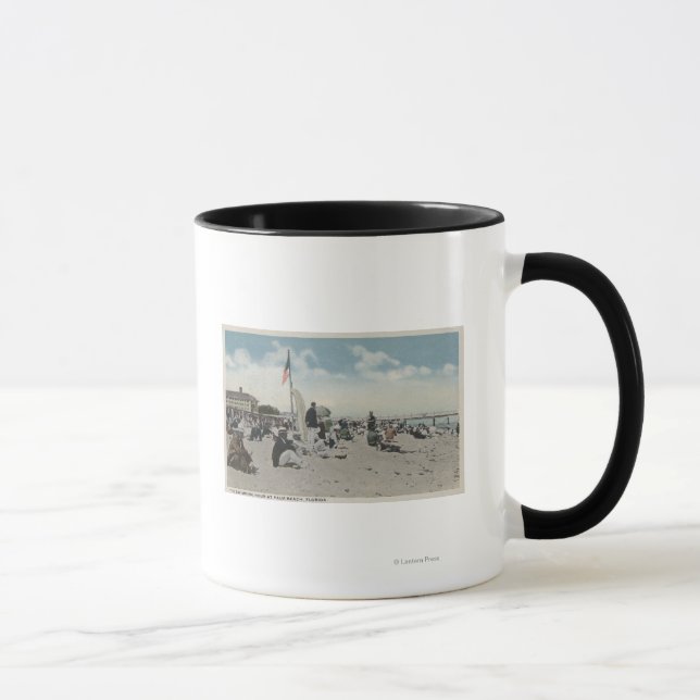Palm Beach, FL - The Swimming Hour Mug (Right)