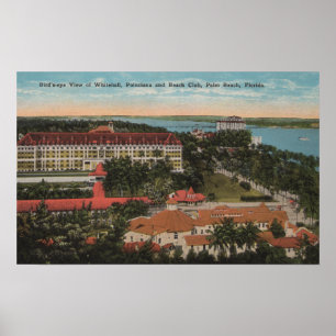 Palm Beach, FL - Whitehall, Poinciana, Beach Poster