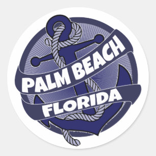 Palm Beach Florida anchor stickers