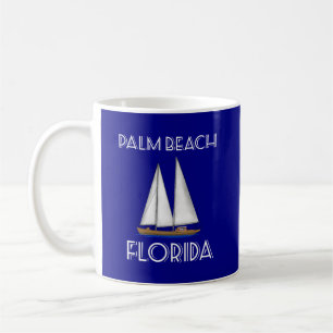 Palm Beach Florida Sailing Coffee Mug