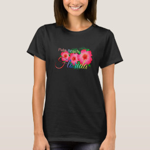 Palm Beach Florida Tropical Flowers Family Vacatio T-Shirt