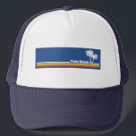 Palm Beach Florida Trucker Hat<br><div class="desc">Whether you're window shopping along Worth Avenue, practicing your swing at one of the area's world-class golf courses or lounging on sparking white sands, Palm Beach Florida has something to offer every type of traveller. This glitzy resort town, located about 70 miles north of Miami, is filled to the brim...</div>