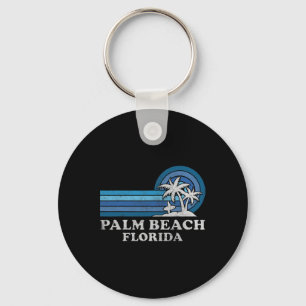 Palm Beach Florida Vintage Family Summer Vacation  Key Ring