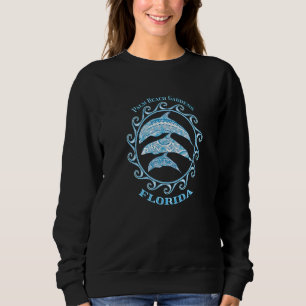 Palm Beach Gardens Florida Tribal Dolphins Ocean A Sweatshirt