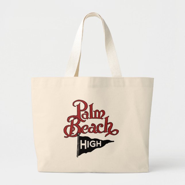 Palm Beach High #1 Large Tote Bag (Front)