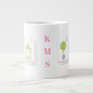 Palm Beach Mahjong Tile Personalised 15 Oz Large Coffee Mug
