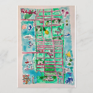 Palm Beach Map Card
