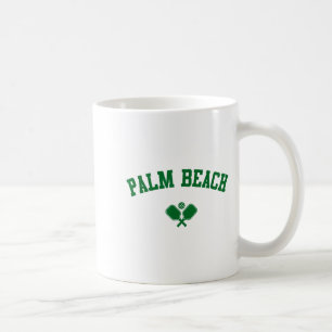 Palm beach pickleball green coffee mug