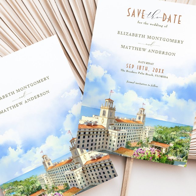 Palm Beach Save the Date Card The Breakers Resort (Creator Uploaded)