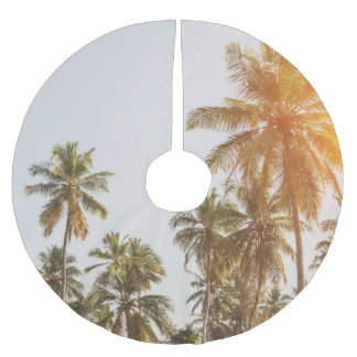 Palm Beach Scenic View Brushed Polyester Tree Skirt