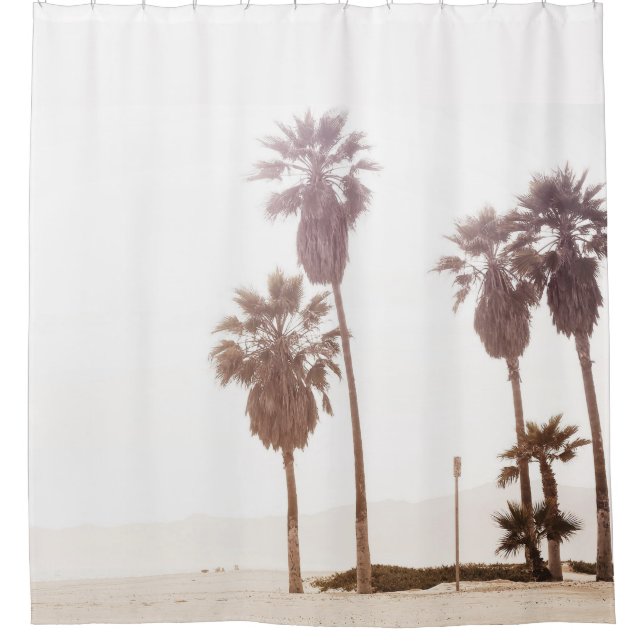 Palm Beach - Sepia Shower Curtain (Front)