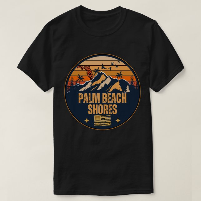Palm Beach Shores, Florida  T-Shirt (Design Front)