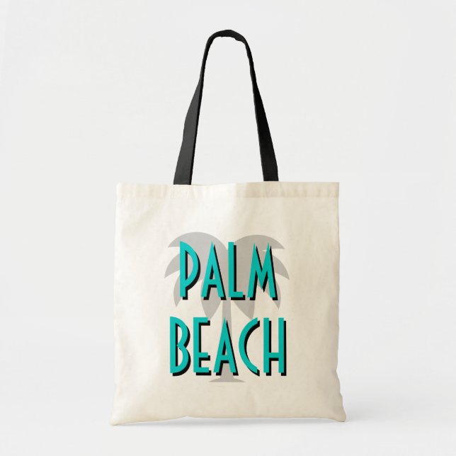 Palm Beach tote bag | Art deco style (Front)