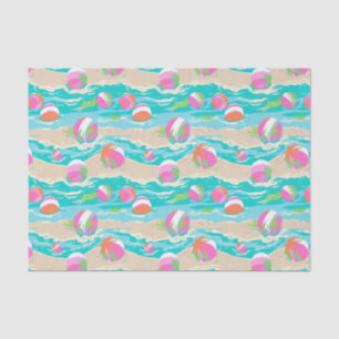 Palm Beach Tropical Island Beach Balls Tissue Paper