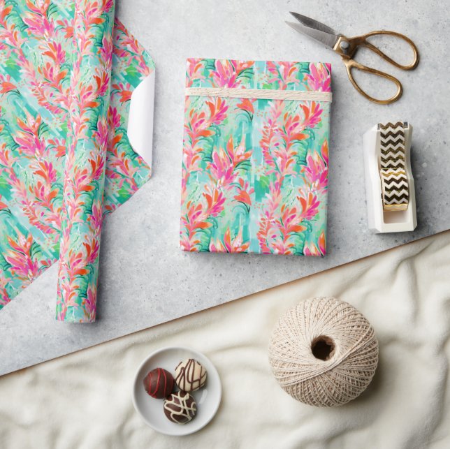 Palm Beach Tropical Ocean Wrapping Paper (Crafts)