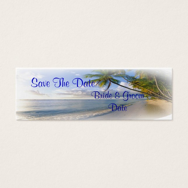 Palm Beach Wedding Theme Save the Date Cards (Front)