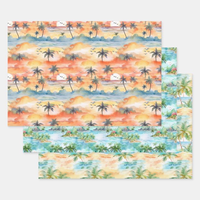 Palm Beach wrapping paper (Set)