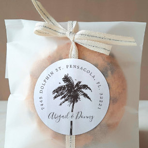 Palm Breeze   Classic Round Sticker