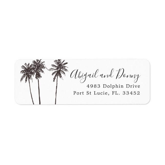 Palm Breeze | Return Address Label (Front)