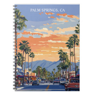 PALM CANYON DRIVE-PALM SPRINGS CA NOTEBOOK