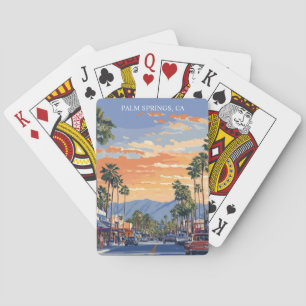 PALM CANYON DRIVE-PALM SPRINGS CA  PLAYING CARDS