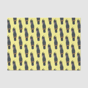 Palm cockatoo bird cartoon illustration tissue paper