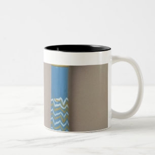 Palm column kohl flask and fragment of inlay Two-Tone coffee mug