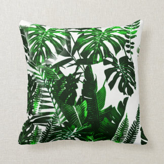 Palm Cotton Throw Pillow, Throw Pillow 16" x 16"