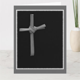 Palm Cross Framed Greeting Card