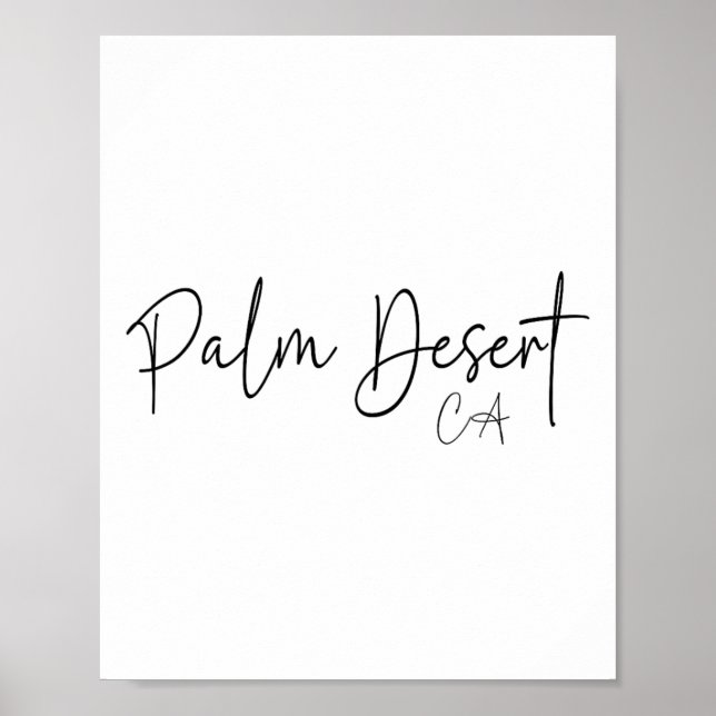 Palm Desert California Ca Retro  Poster (Front)