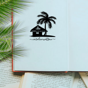 Palm Ex libris Rubber Stamp