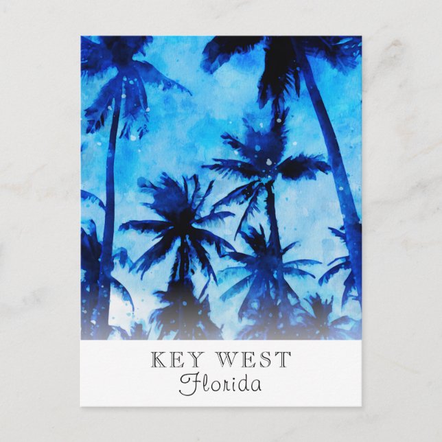*~* Palm Exotic AP25 Personalise Travel Abstract P Postcard (Front)