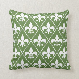 Palm Fleur de Lis Cushion