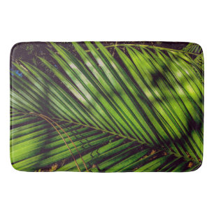 Palm Frond, Pine Needles and Shadows Bath Mat