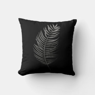 Palm Frond Silhouette Cushion