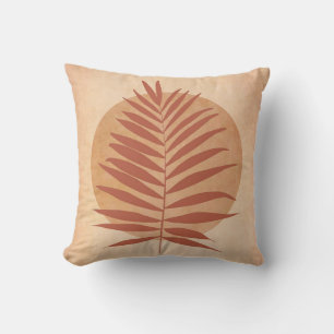 Palm Frond Terracotta Cushion