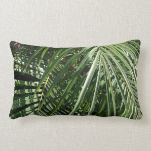 Palm Fronds Fine Art Nature Photography Lumbar Cushion