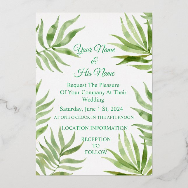 Palm Fronds Floral Thunder_Cove (Front)